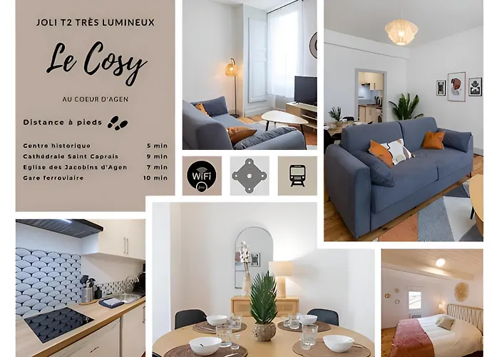 Le Cosy Magnifique T2 Neuf Centre Ville Gare 800 M