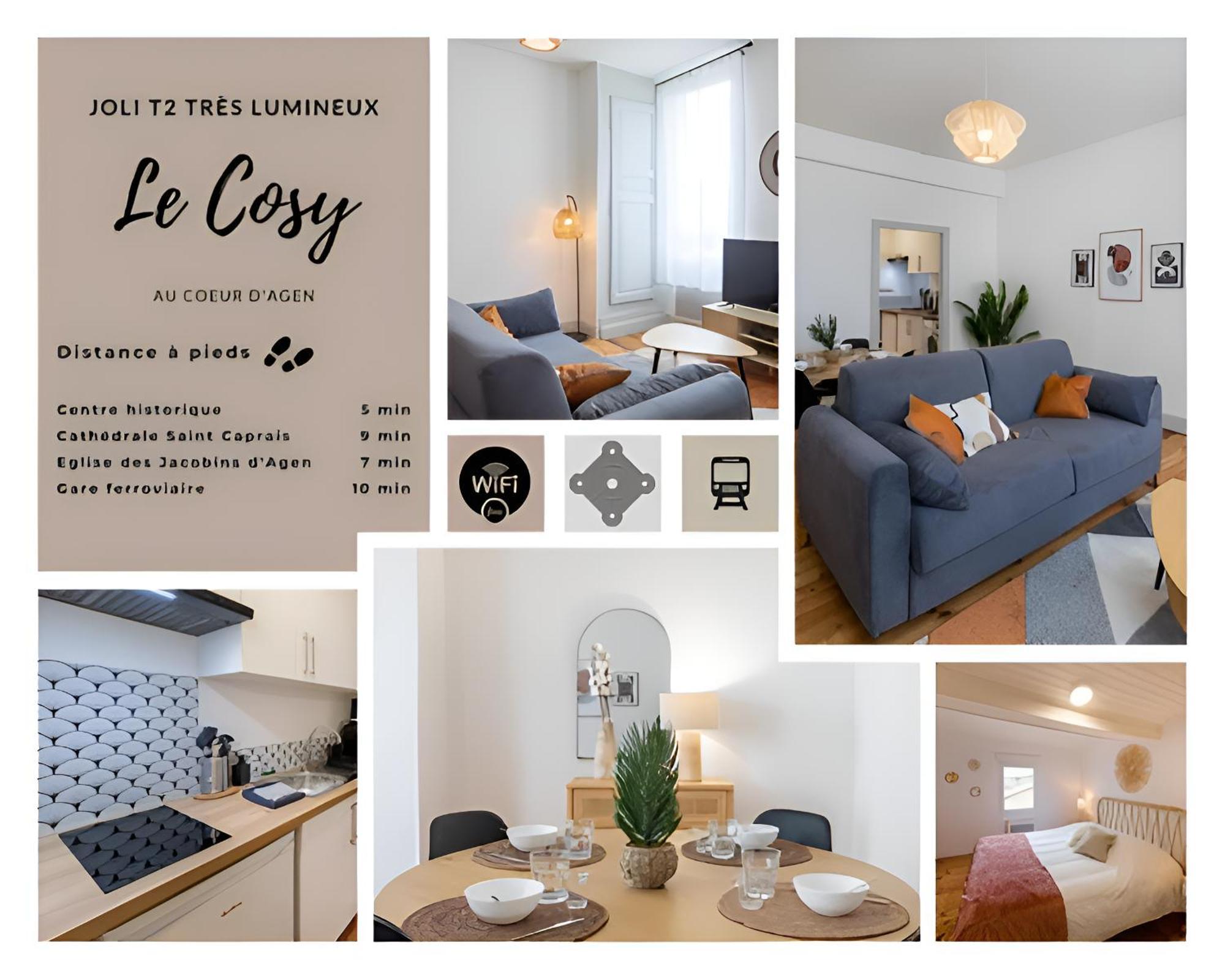 Appartement Le Cosy Magnifique T2 Neuf Centre Gare 800 M *